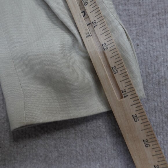 Faconnable Sport Coat 40R Beige Solid 100% Linen 3 Button Half Lined - Picture 10 of 12